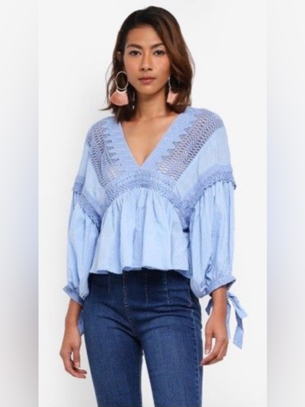 Free People “Drive You Mad” Top,Size-S-M(no size tag),P2P approx-18”-19”